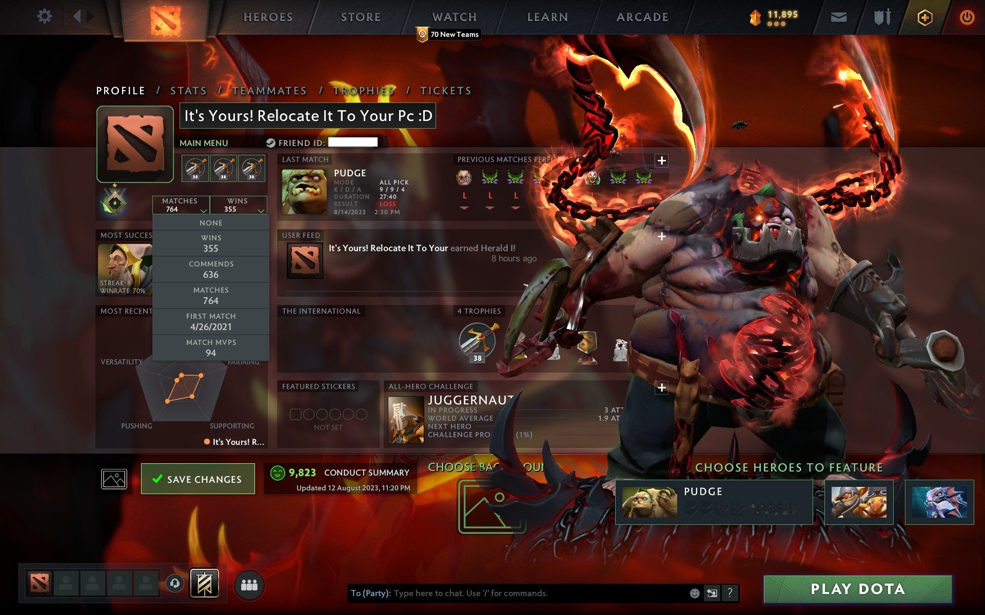 Herald I | MMR: 1 - Behavior: 9820