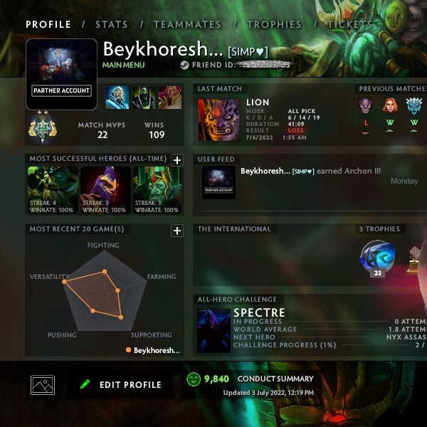 Archon II | MMR: 2590 - Behavior: 9800