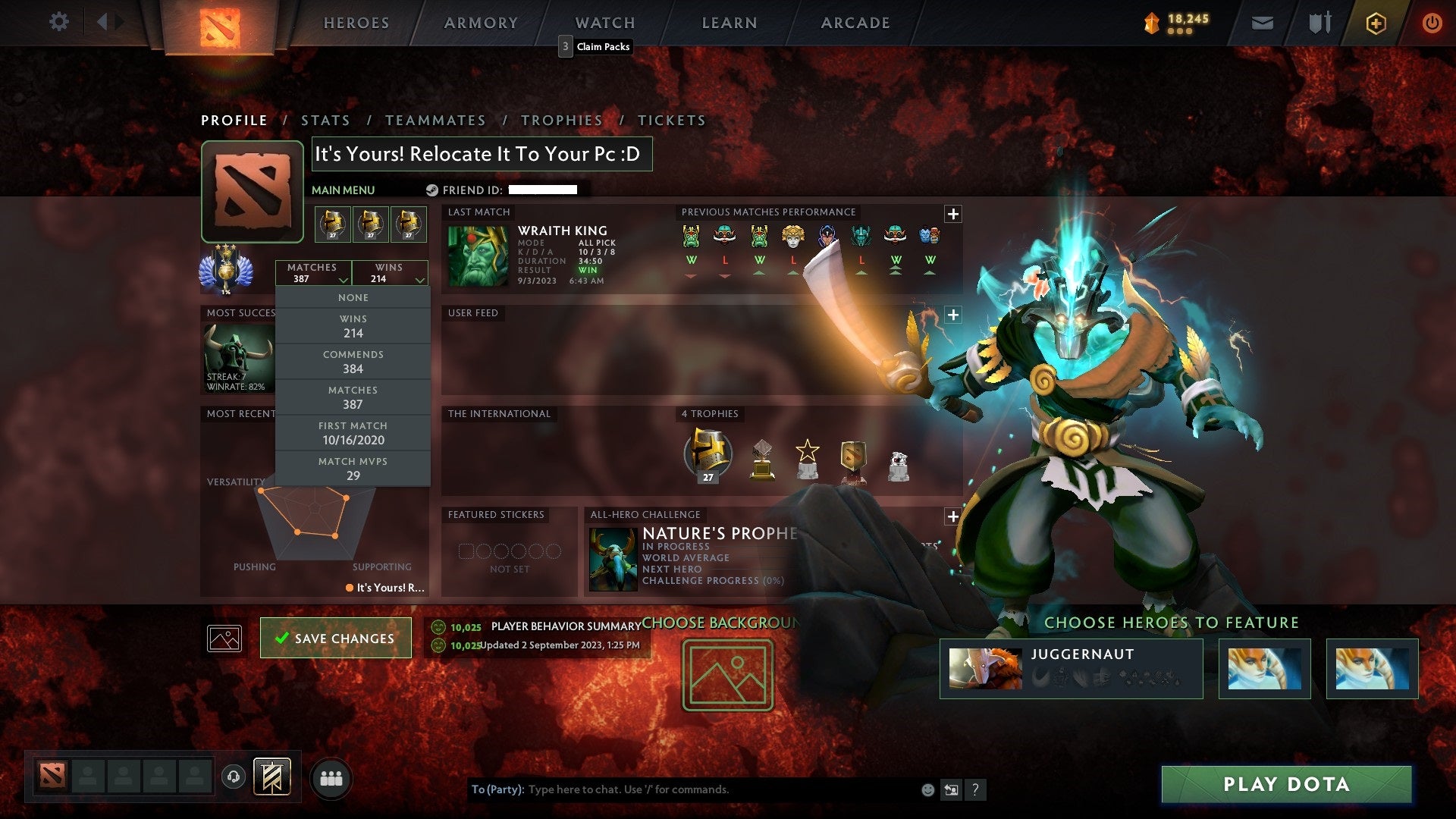 Divine III | MMR: 5022 - Behavior: 10025 - Communication: 10025