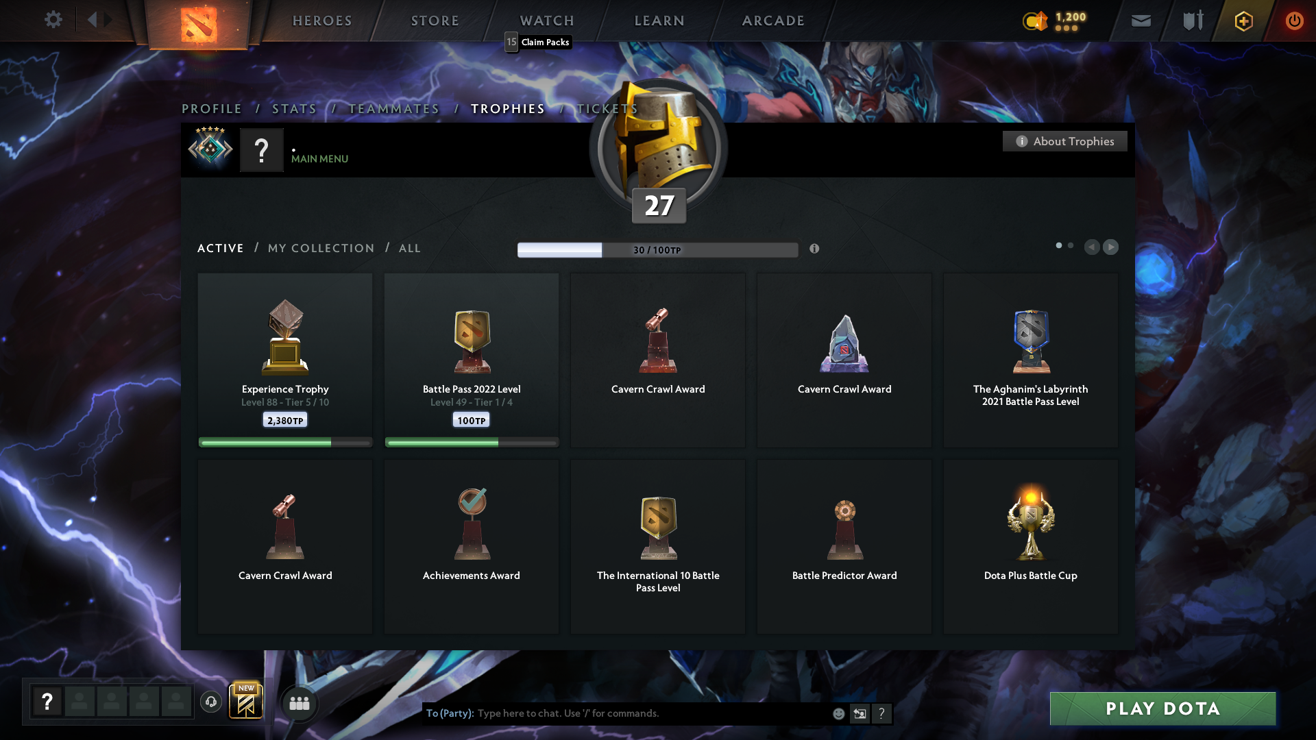 Crusader V | MMR: 2170 - Behavior: 9855