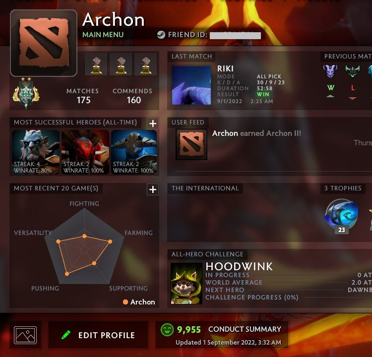 Archon II | MMR: 2530 - Behavior: 9955