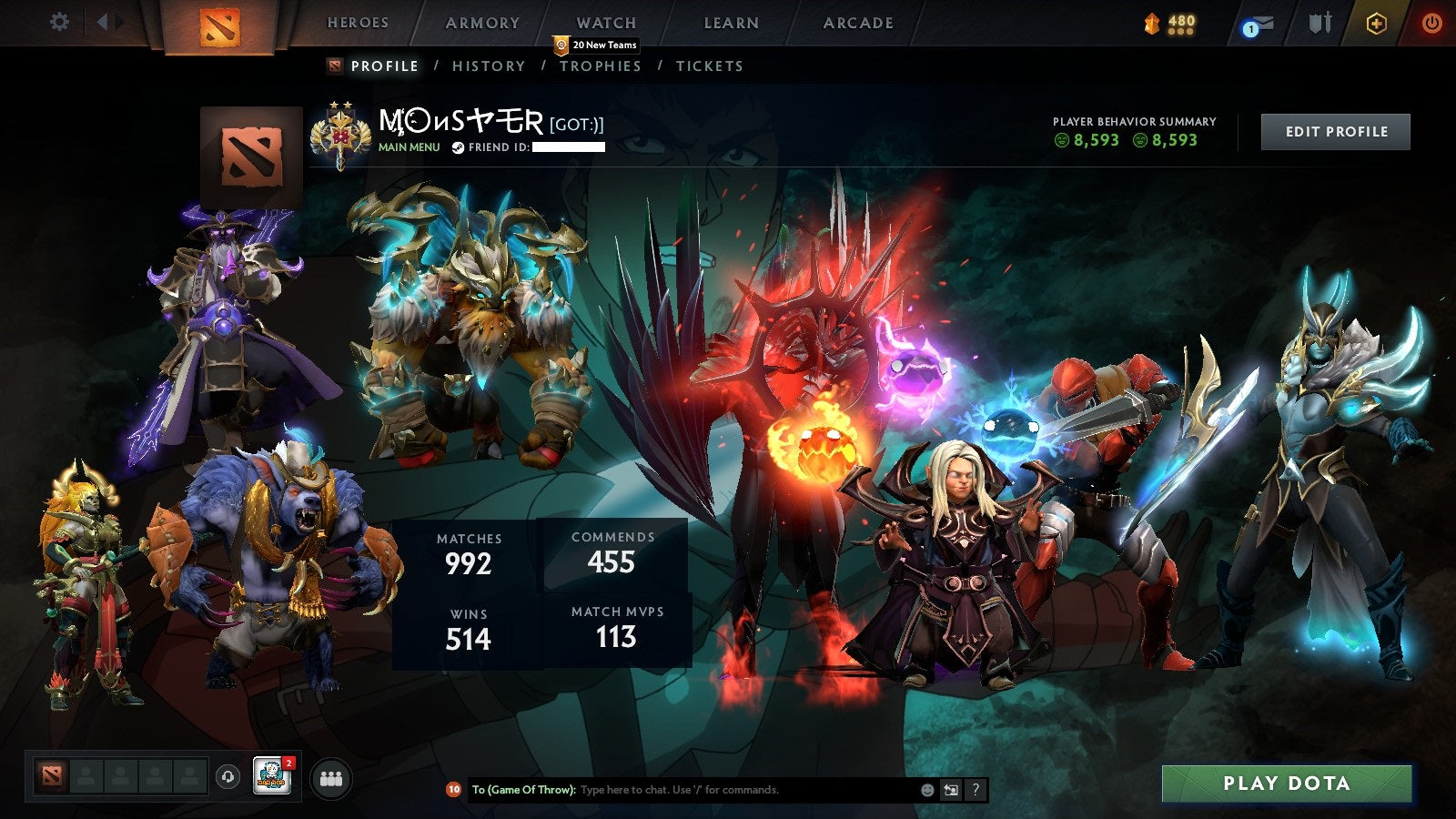 Legend II | MMR: 3185 - Behavior: 8595 - Communication: 8595