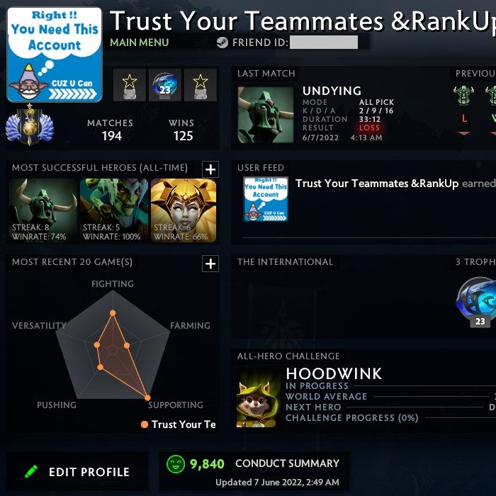 Divine I | MMR: 4710 - Behavior: 9840