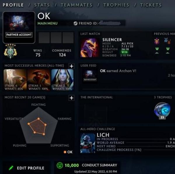 Archonte V | MMR : 2940 - Comportement : 10000