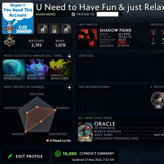 Guardian I | MMR: 680 - Behavior: 10000