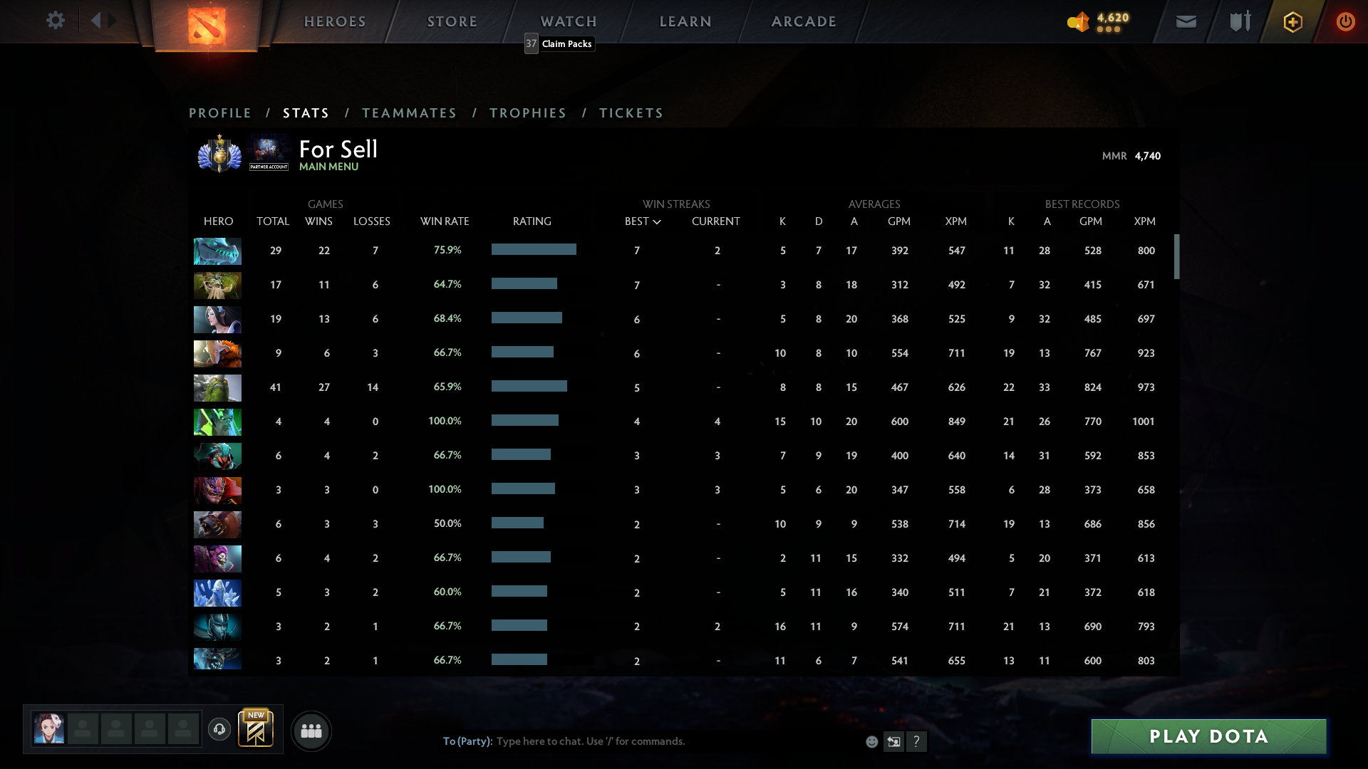 Divine I | MMR: 4740 - Behavior: 9500