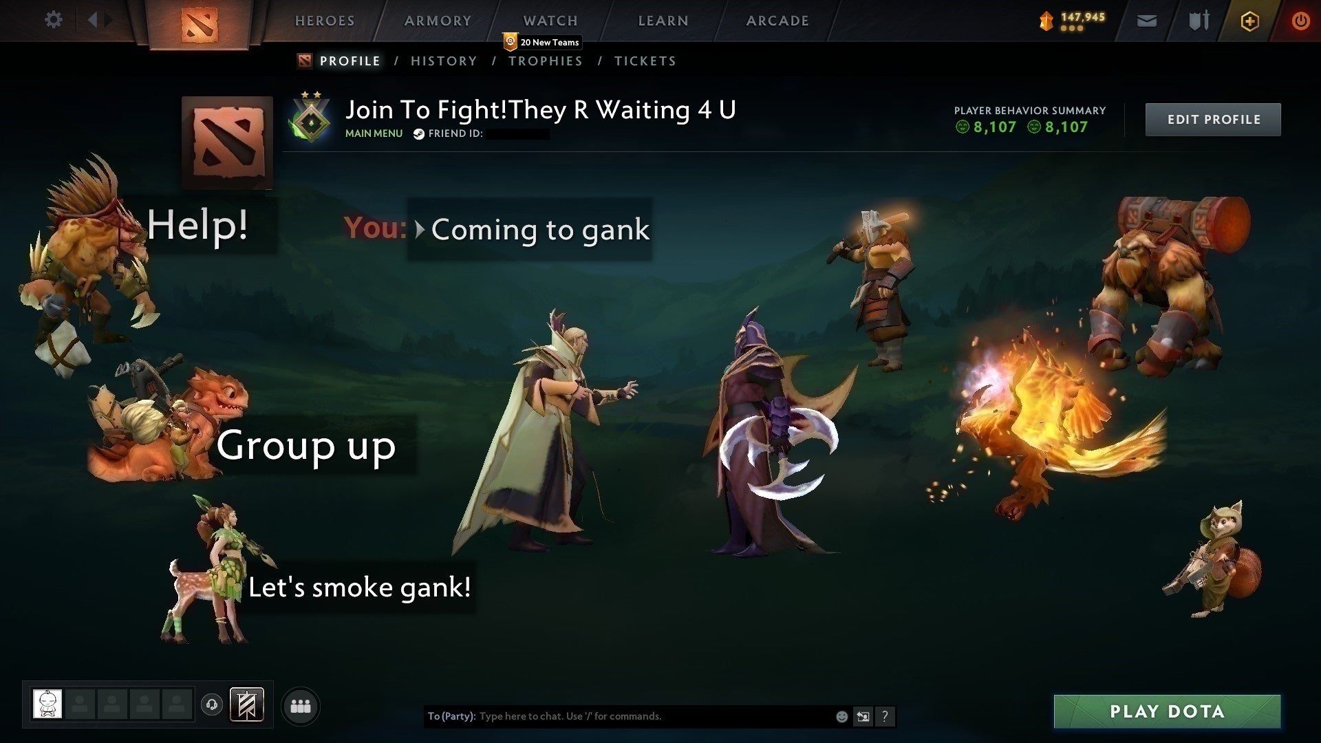 Herald II | MMR: 1 - Behavior: 8107 - Communication: 8107