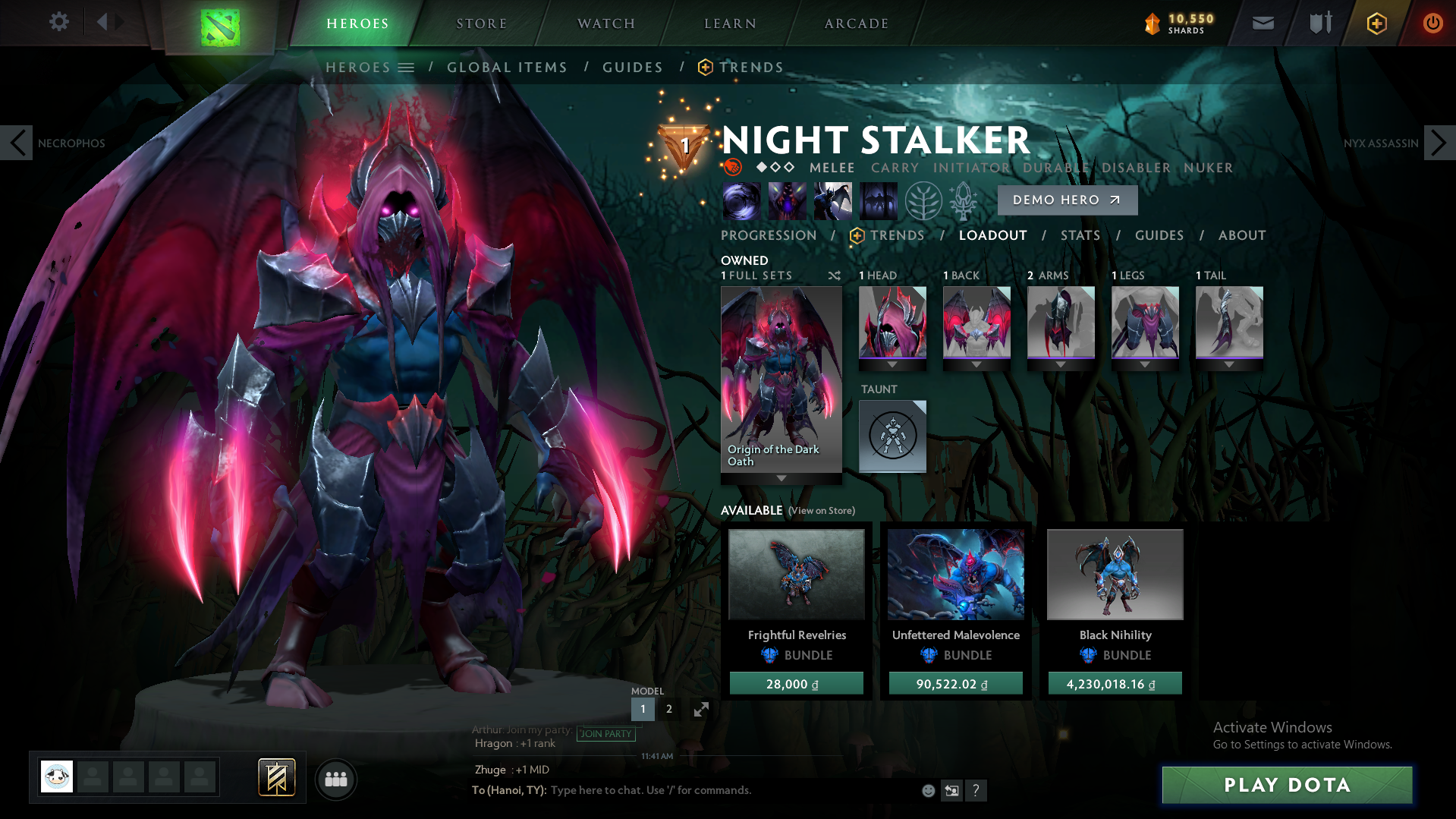 Legend II | MMR: 3210 - Behavior : 9370