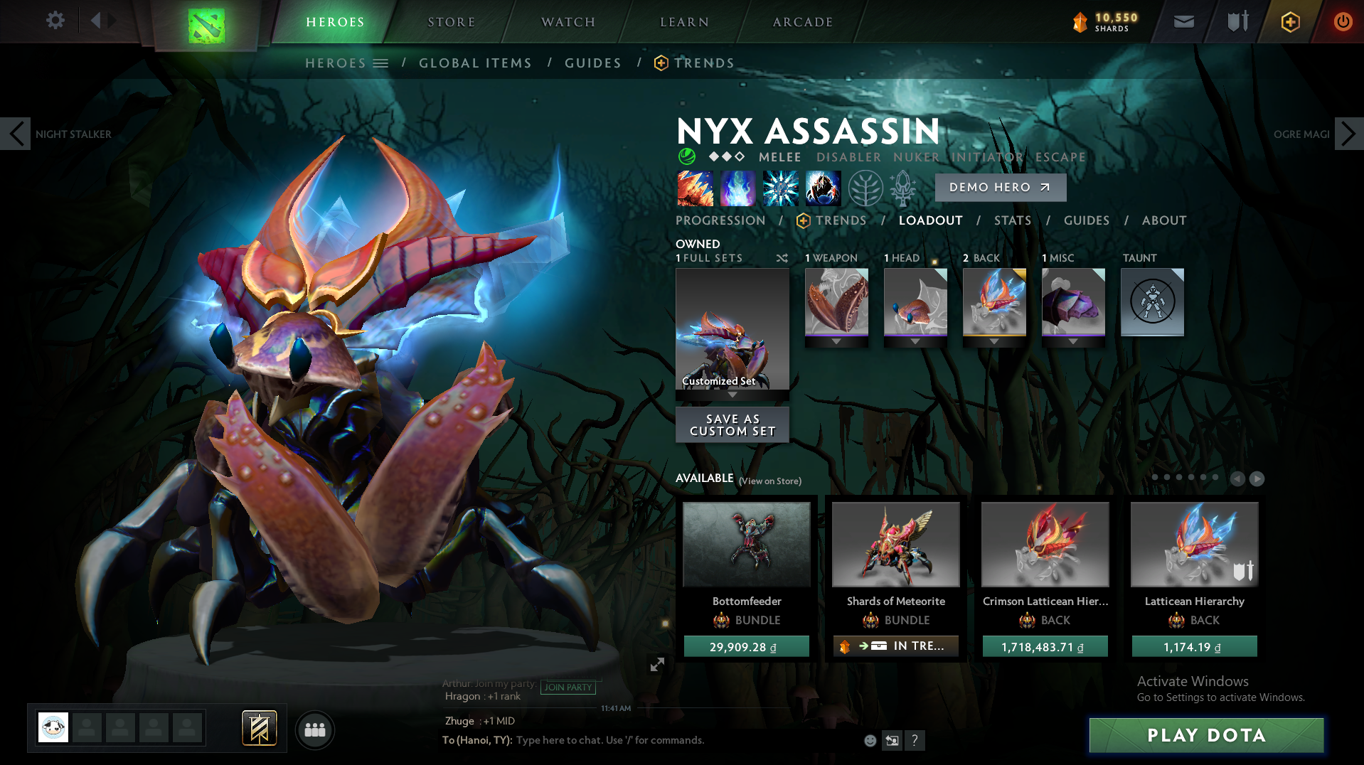 Legend II | MMR: 3210 - Behavior : 9370