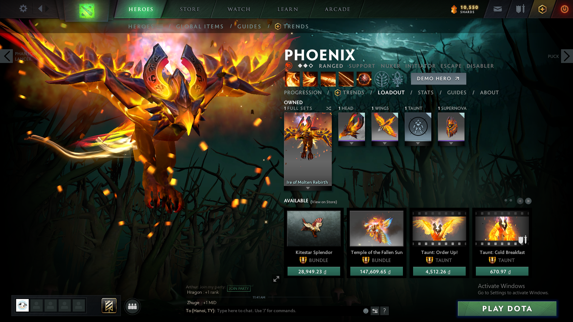 Legend II | MMR: 3210 - Behavior : 9370