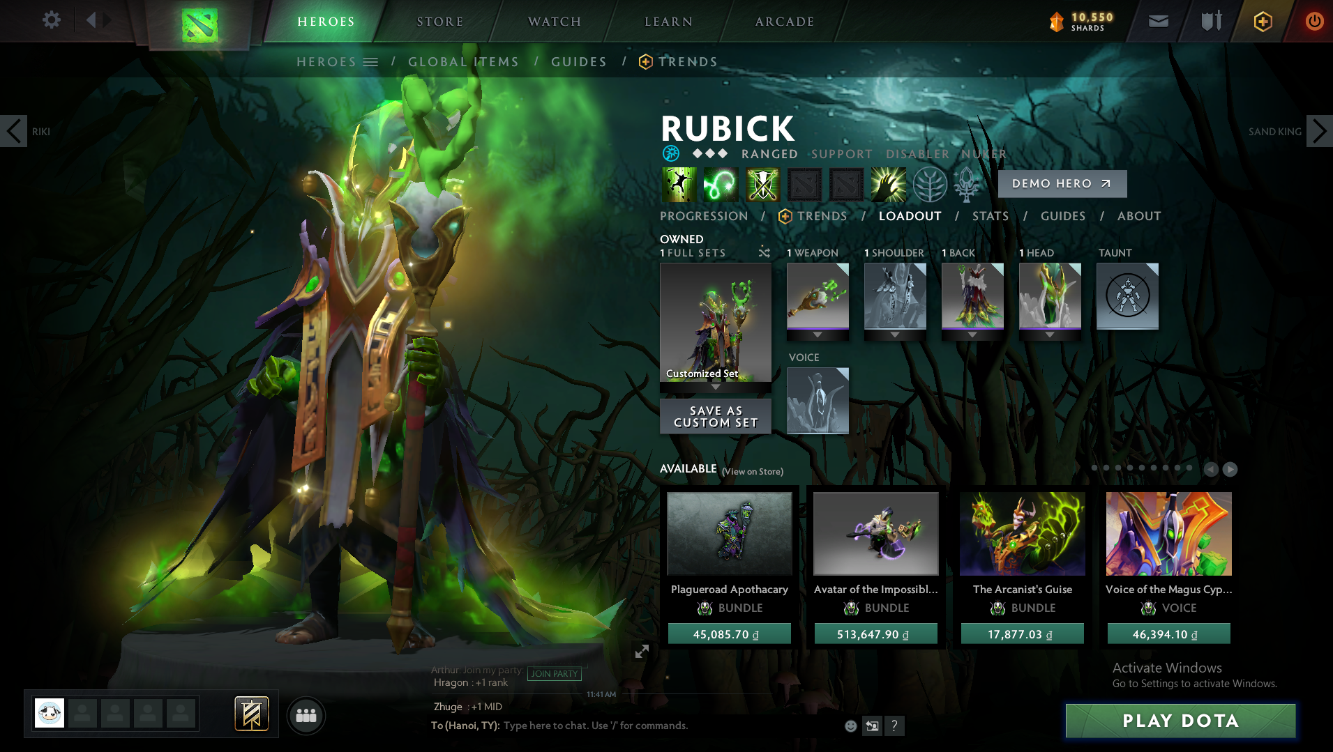 Legend II | MMR: 3210 - Behavior : 9370