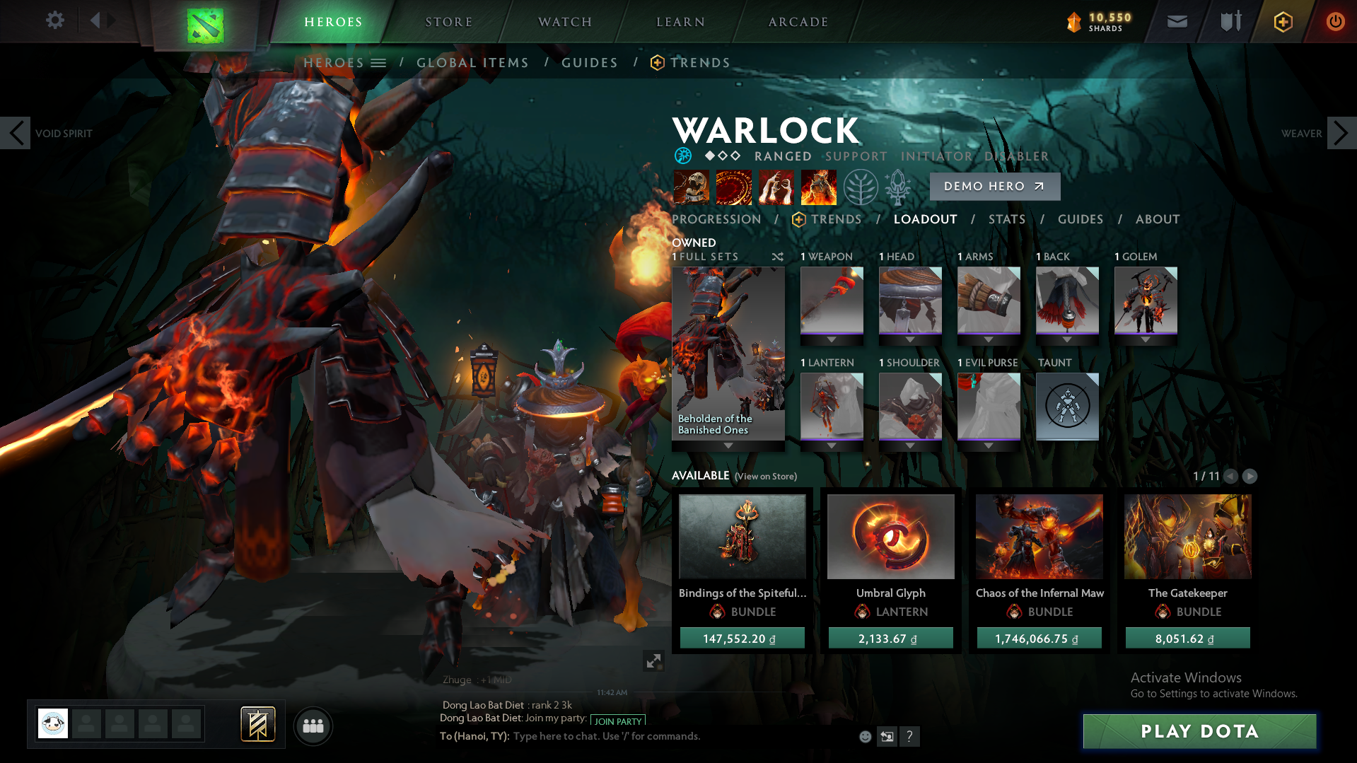 Legend II | MMR: 3210 - Behavior : 9370