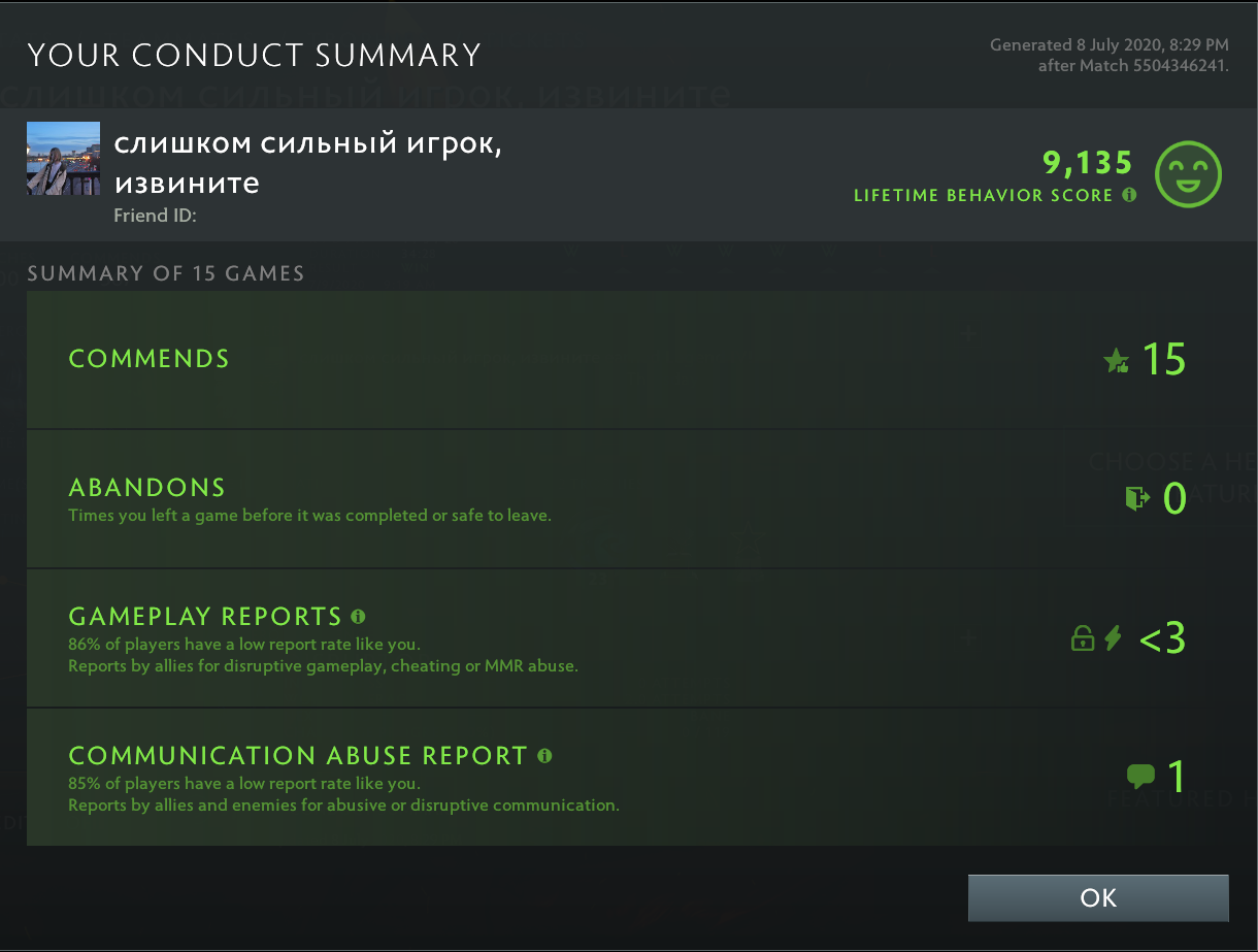 Legend IV | MMR: 3570 - Behavior: 9135