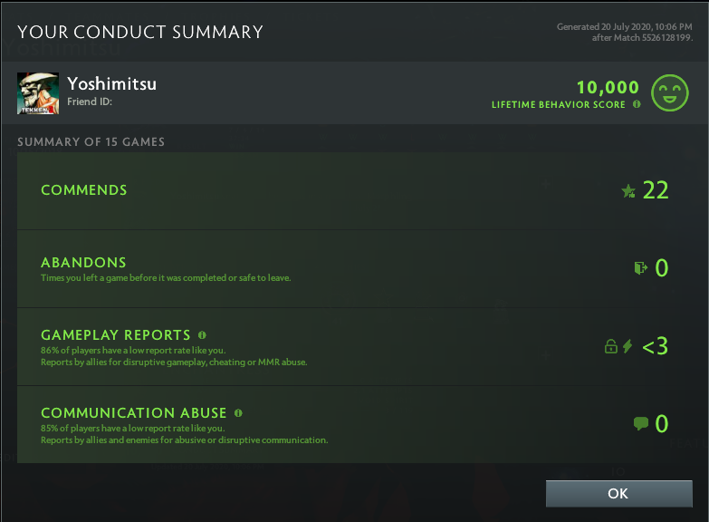 Immortel | MMR : 5820 - Comportement : 10000