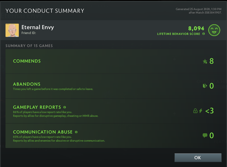 Légende III | MMR : 3400 - Comportement : 8094