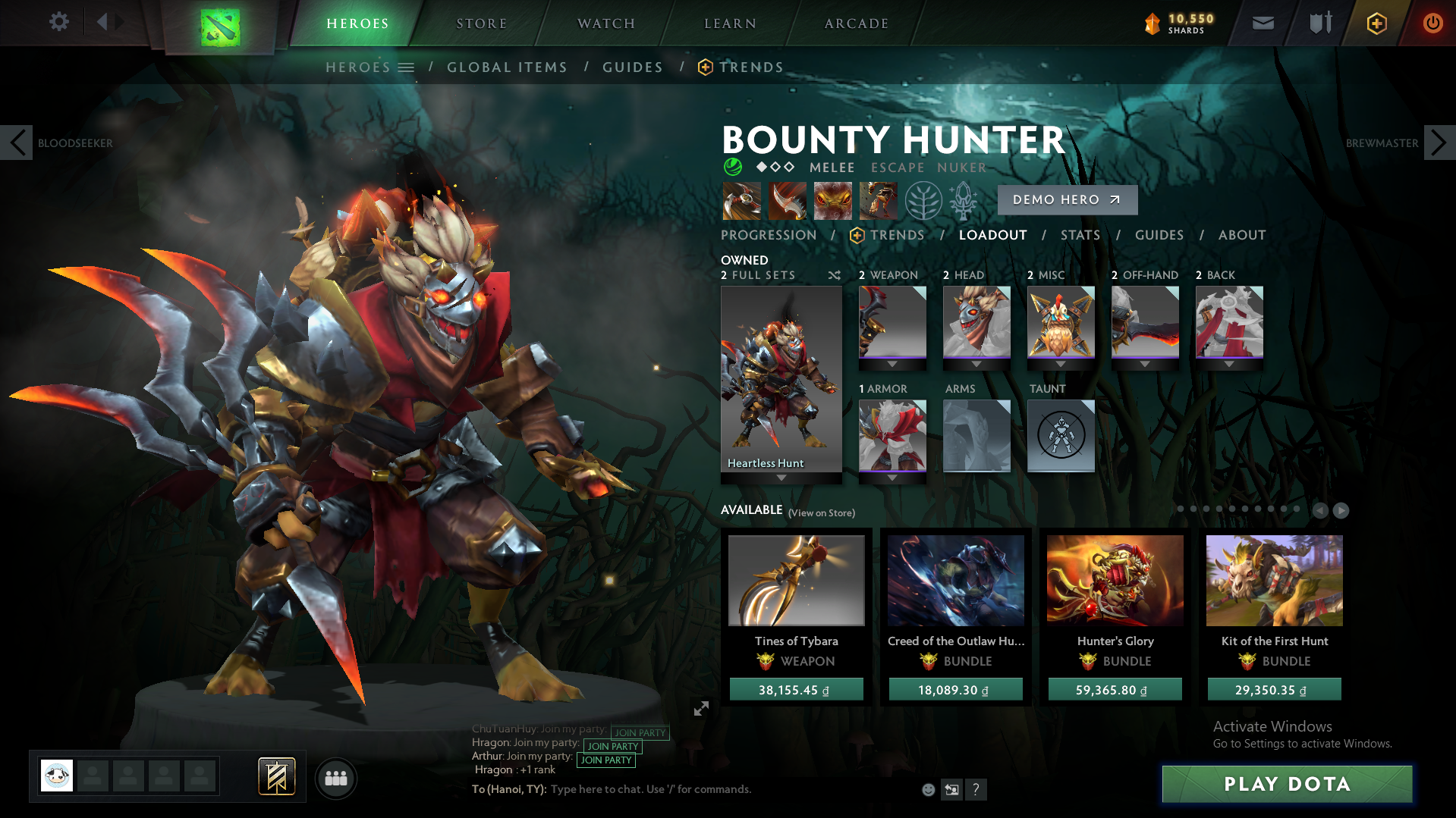 Legend II | MMR: 3210 - Behavior : 9370