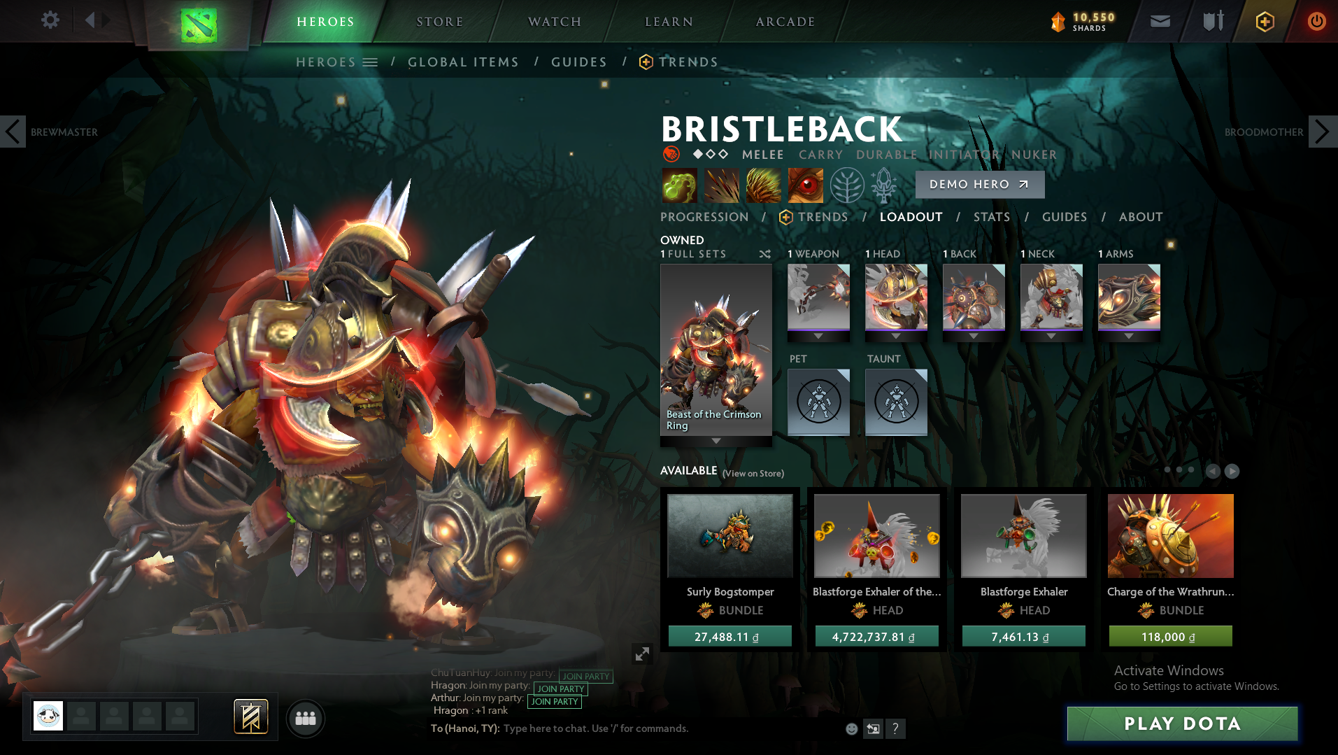 Legend II | MMR: 3210 - Behavior : 9370