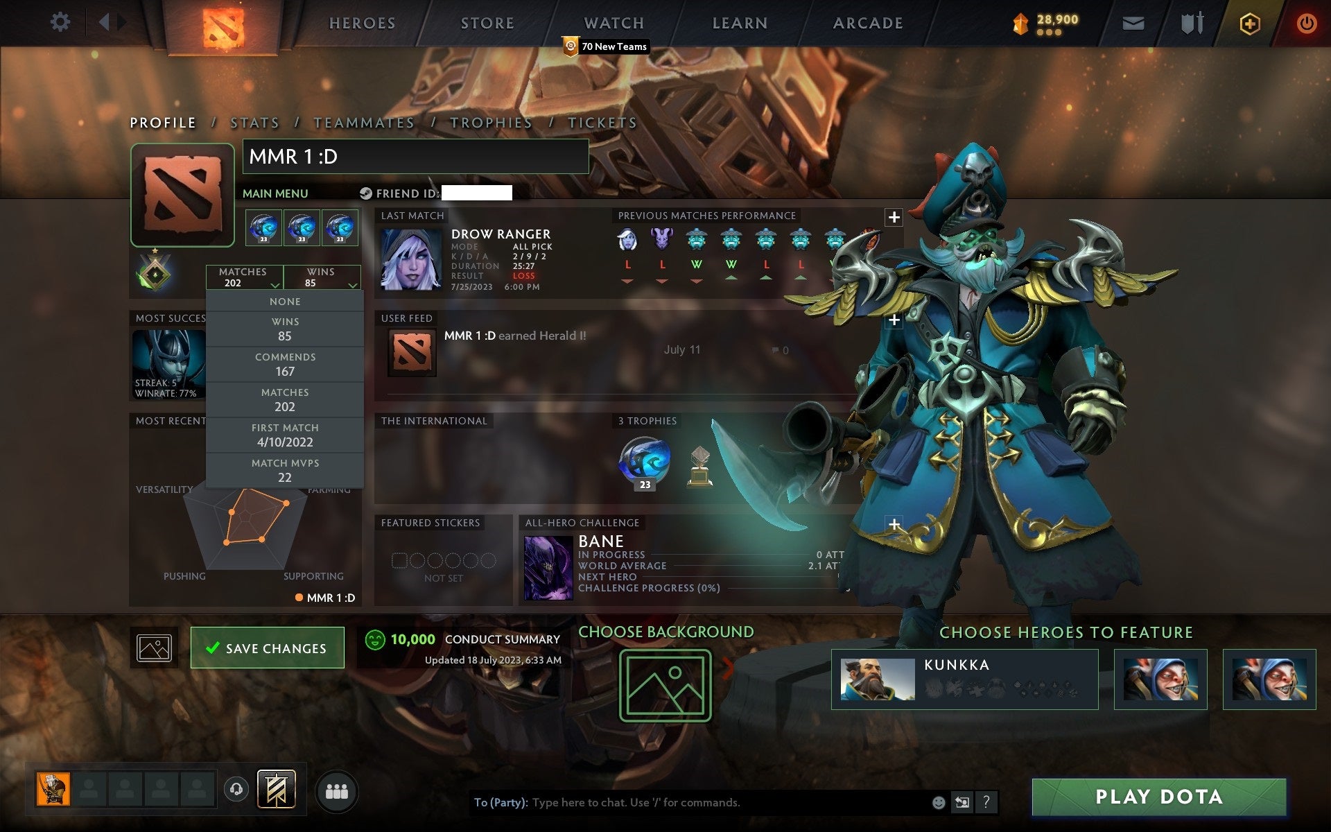 Herald I | MMR: 1 - Behavior: 10000