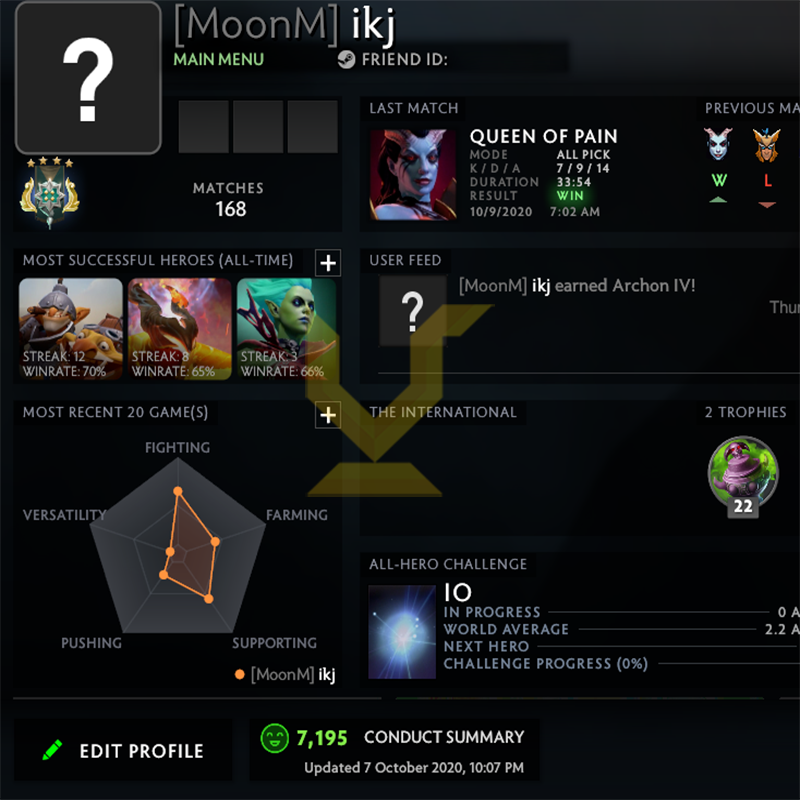 Archonte IV | MMR : 2880 - Comportement : 7190