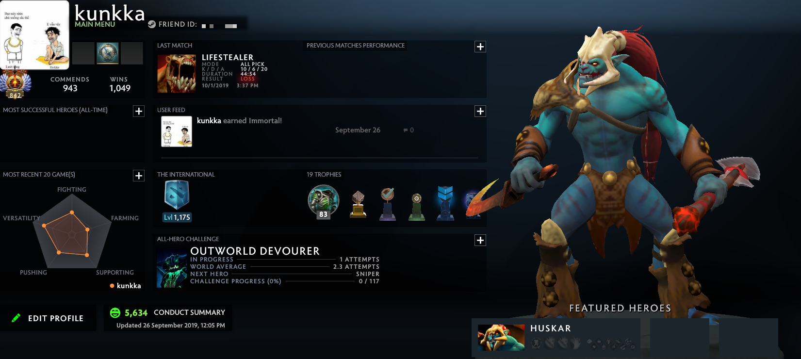 Immortel | Noyau : 6152 / Prise en charge : 6153