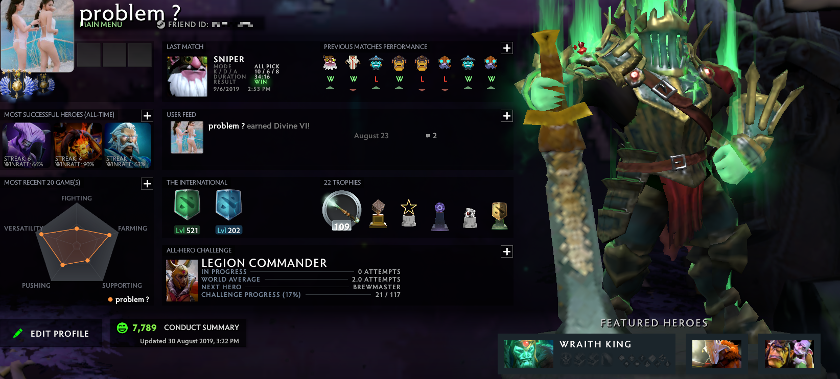 Divin VII | Noyau : 5236 / Prise en charge : 5198