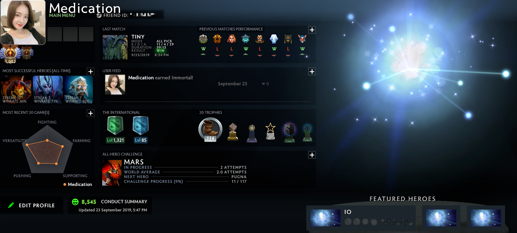 Immortel | Noyau : 6073 / Prise en charge : 5952