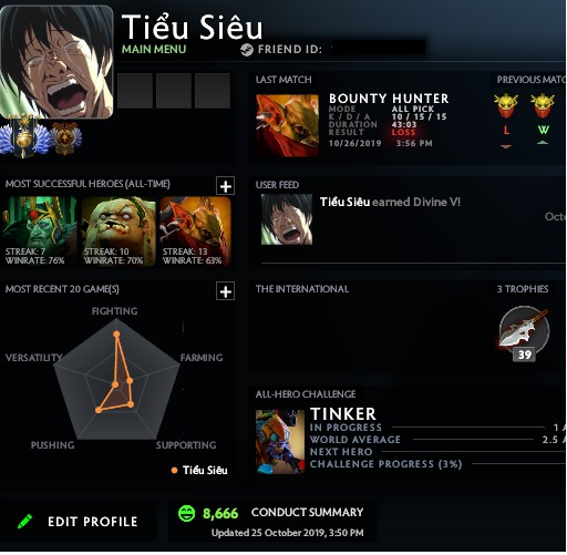 Divin V | Noyau : 5515 / Prise en charge : 5538 | Conduite : 8666