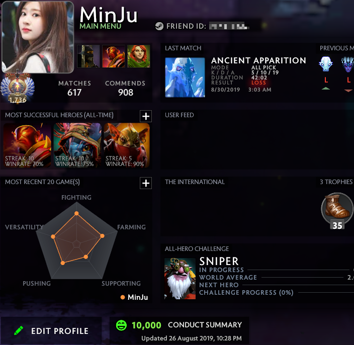 Immortel | Noyau : 6168 / Prise en charge : 6069