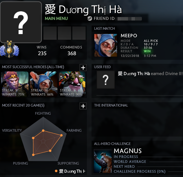 Divin I | MMR : 4606 / 3860