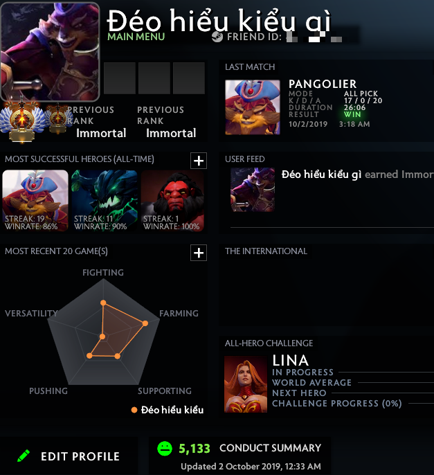 Immortel | Noyau : 6746 / Prise en charge : à déterminer