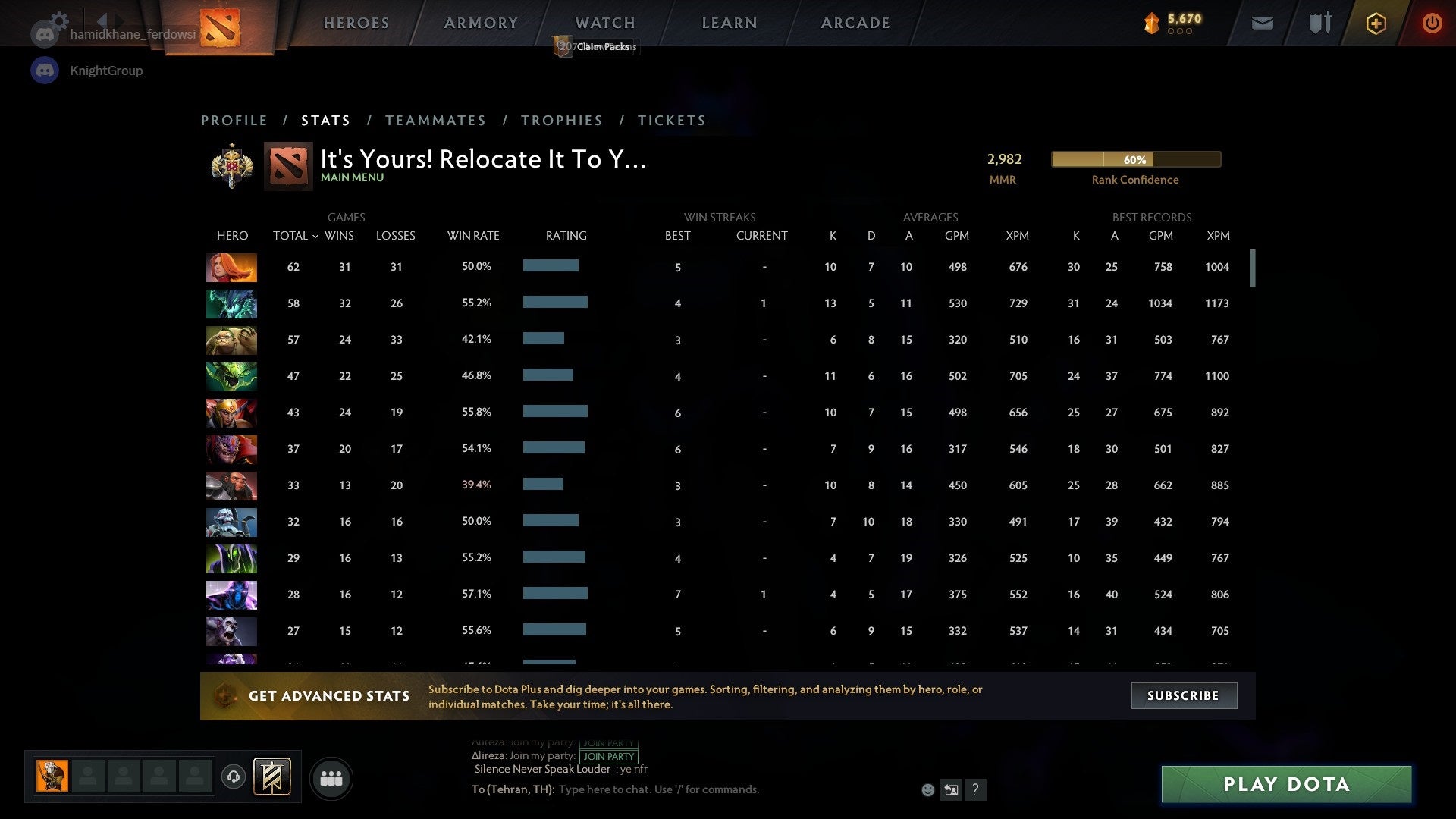 Legend I | MMR: 2982 - Behavior: 10000 - Communication: 10000