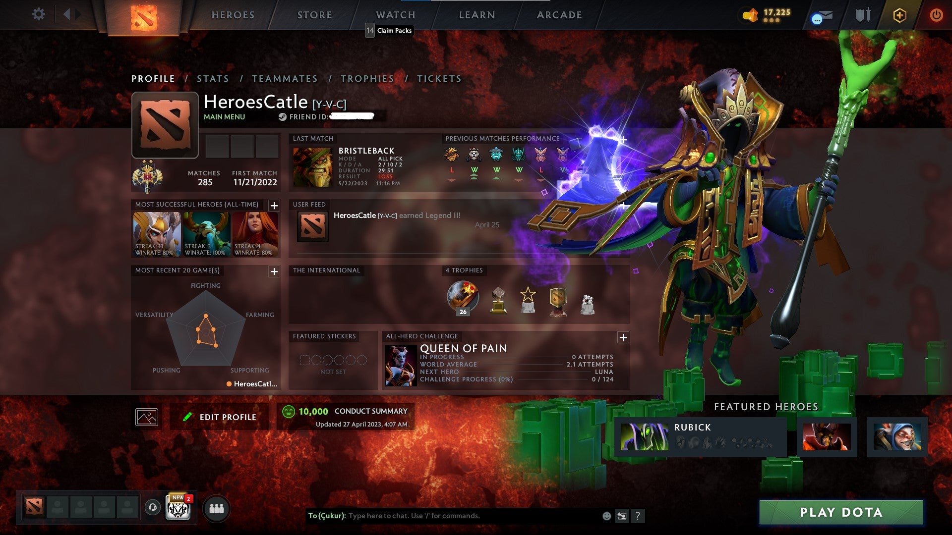 Legend II | MMR: 3231 - Behavior: 10000