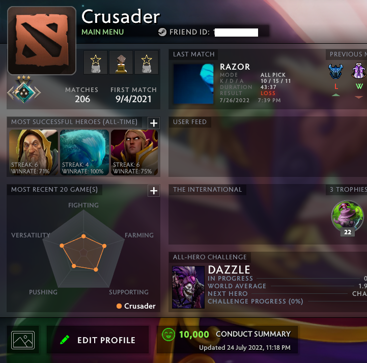 Crusader III | MMR: 1940 - Behavior: 10000