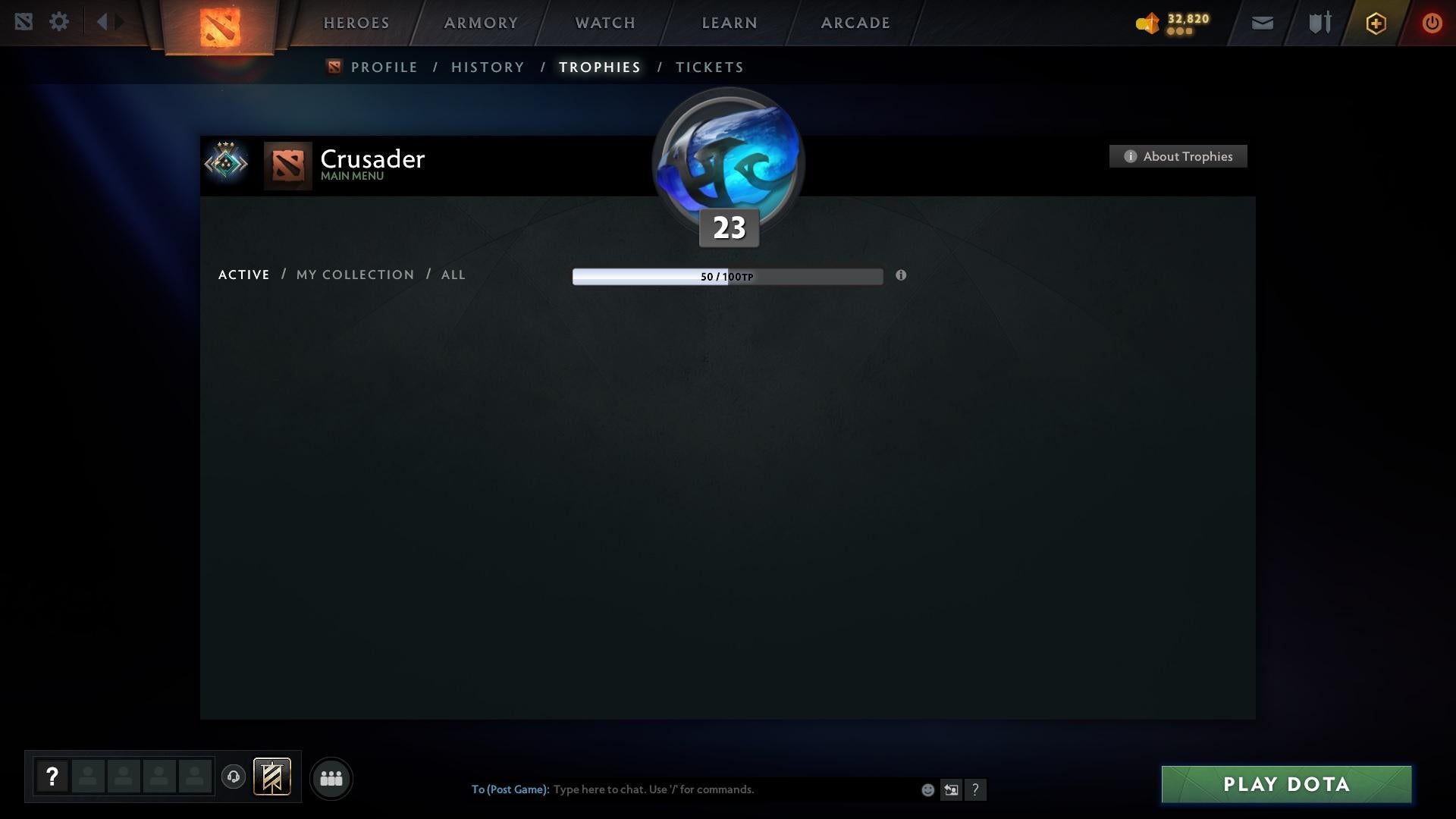 Crusader III | MMR: 1878 - Behavior: 10573 - Communication: 10573