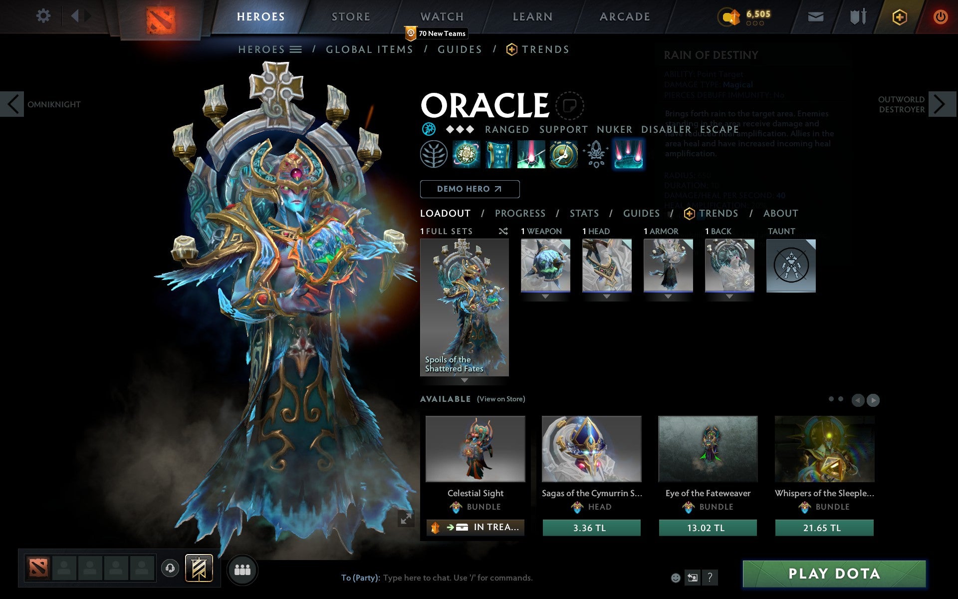 Herald I | MMR: 1 - Behavior: 9650