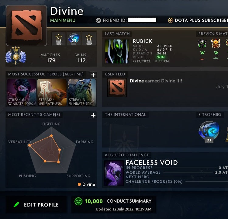 Divin III | MMR : 4990 - Comportement : 10000