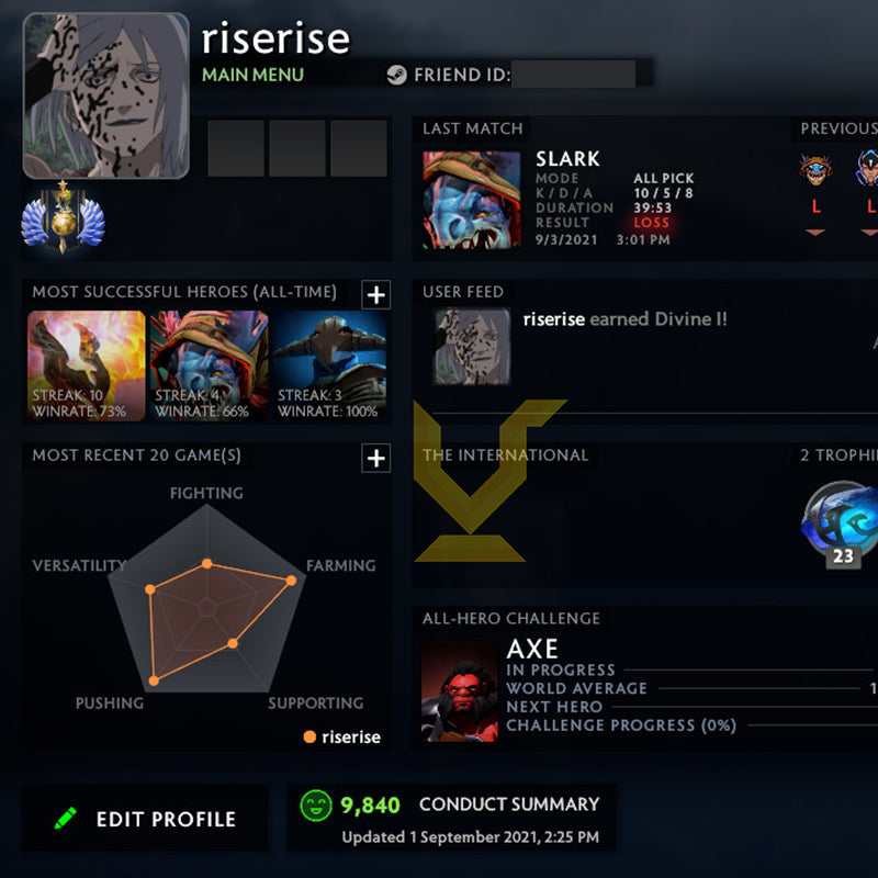 Divin I | MMR : 4520 - Comportement : 9840