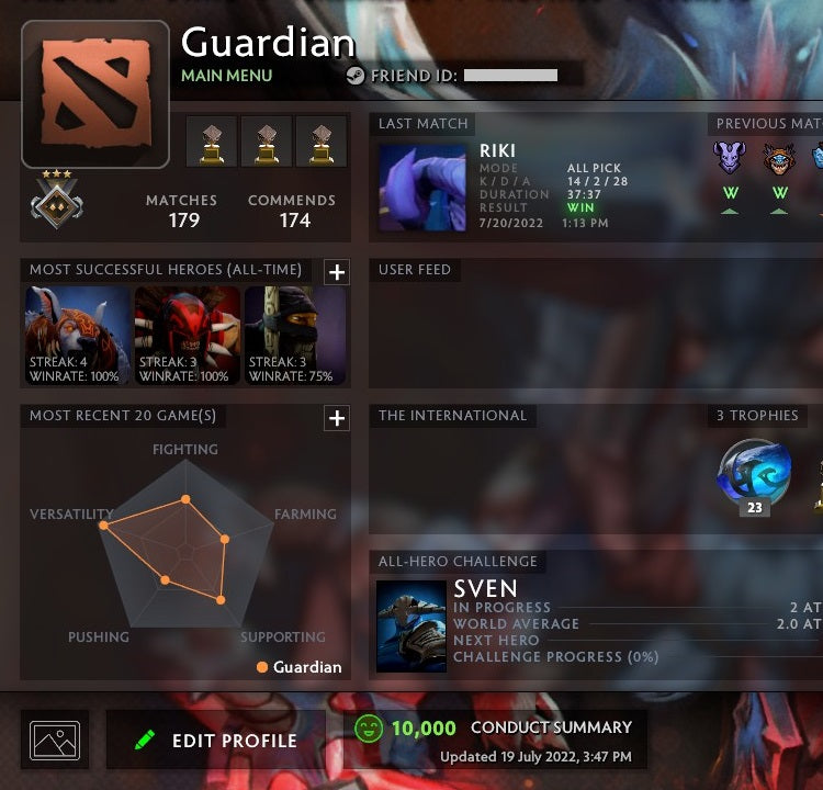 Gardien III | MMR : 1220 - Comportement : 10000