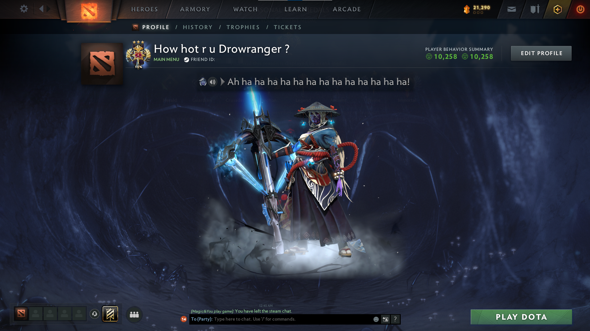 Legend III | MMR: 3411 - Behavior: 10258 - Communication: 10258