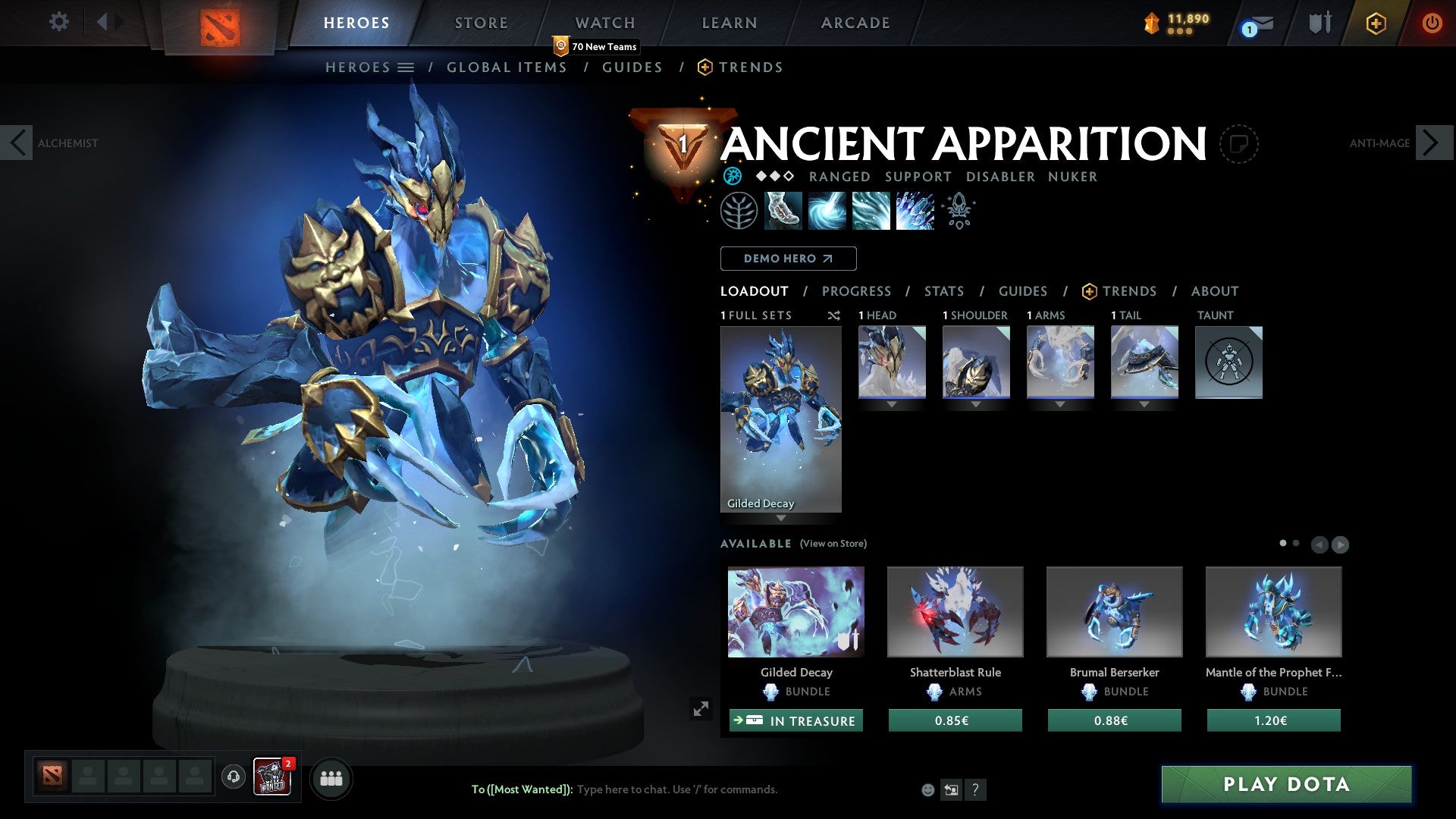 Ancient I | MMR: 3910 - Behavior: 10000