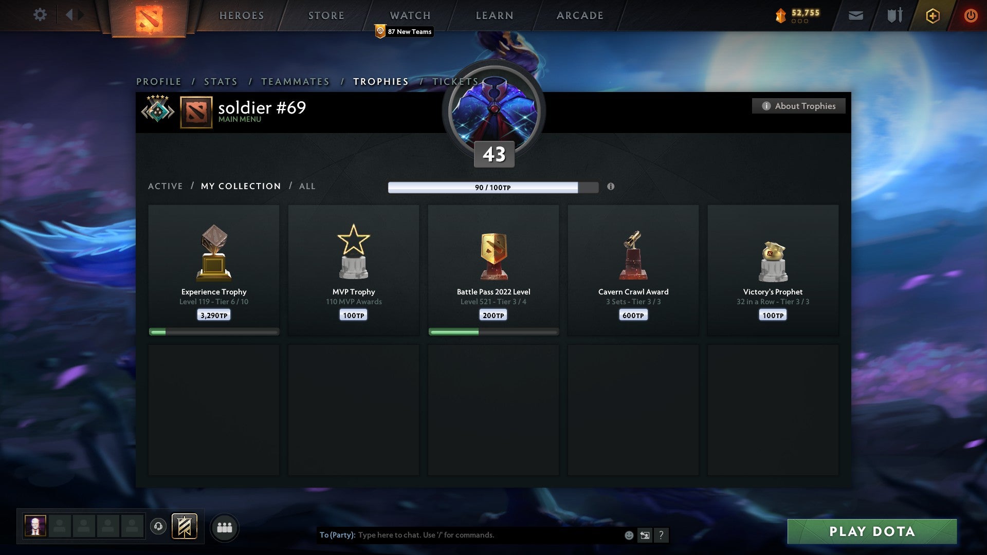 Crusader V | MMR: 2190 - Behavior: 9735