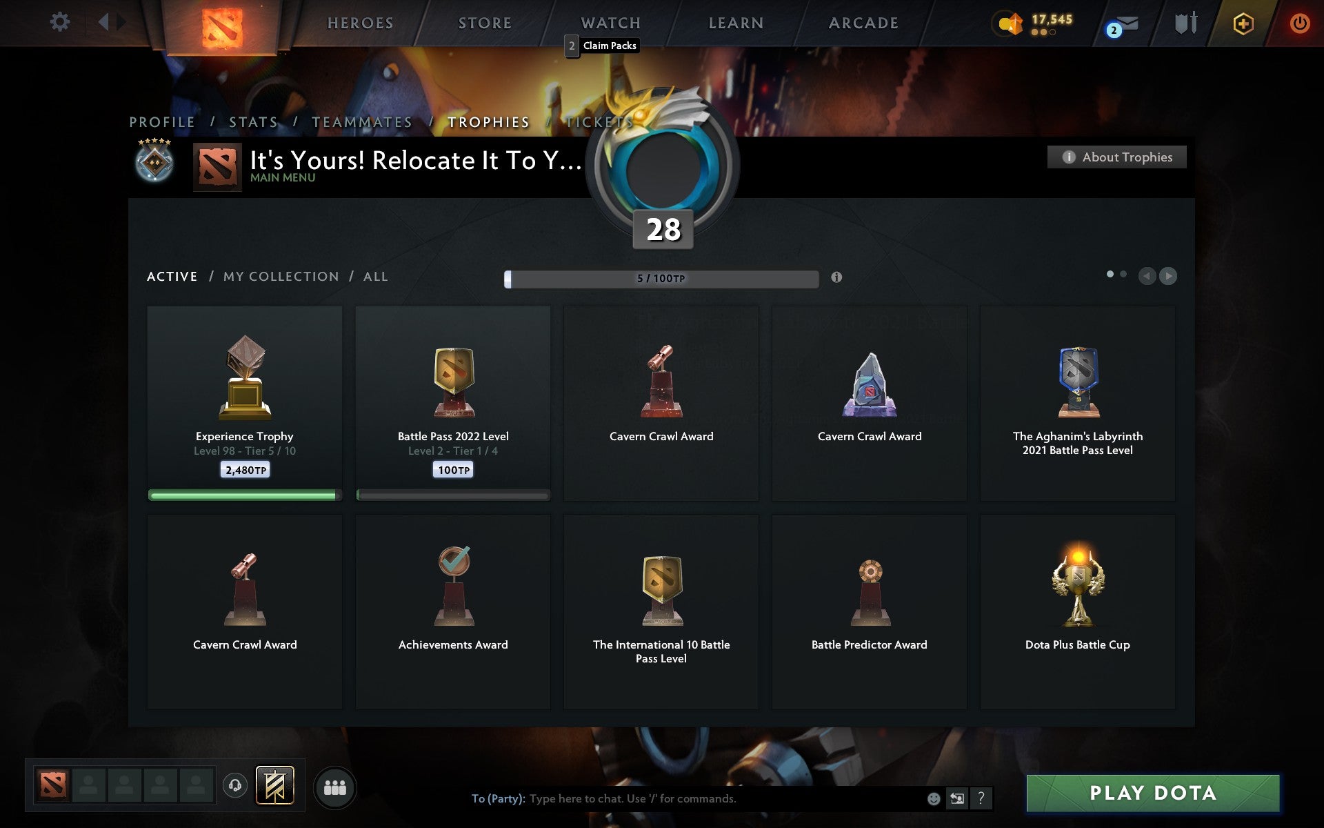 Guardian V | MMR: 1443 - Behavior: 9840