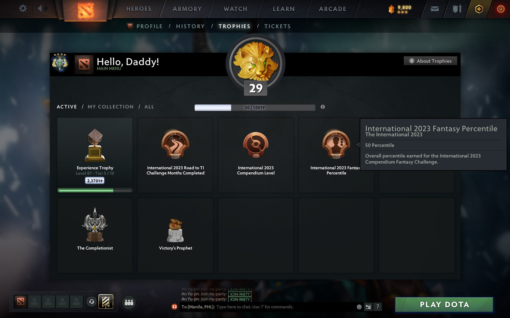 Archon IV | MMR: 2746 - Behavior: 9936 - Communication: 9936