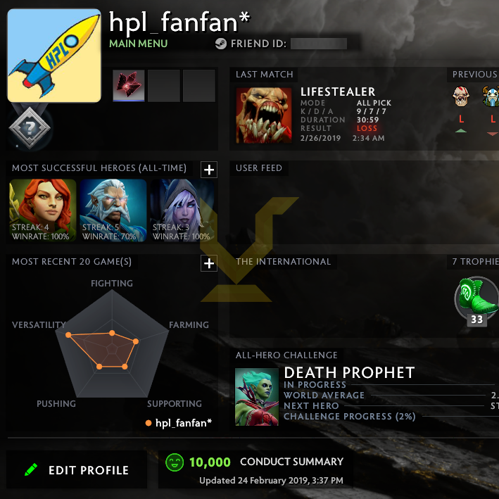 Not Calibrated | MMR: TBD - Behavior: 10000