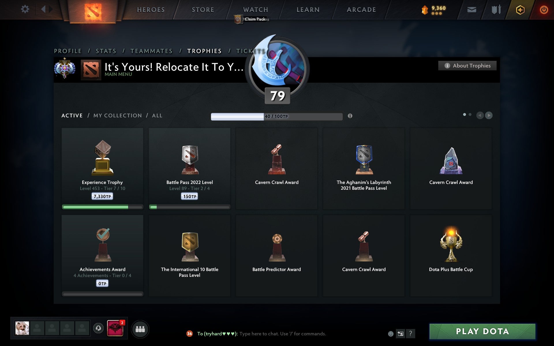 Ancient I | MMR: 3966 - Behavior: 10000