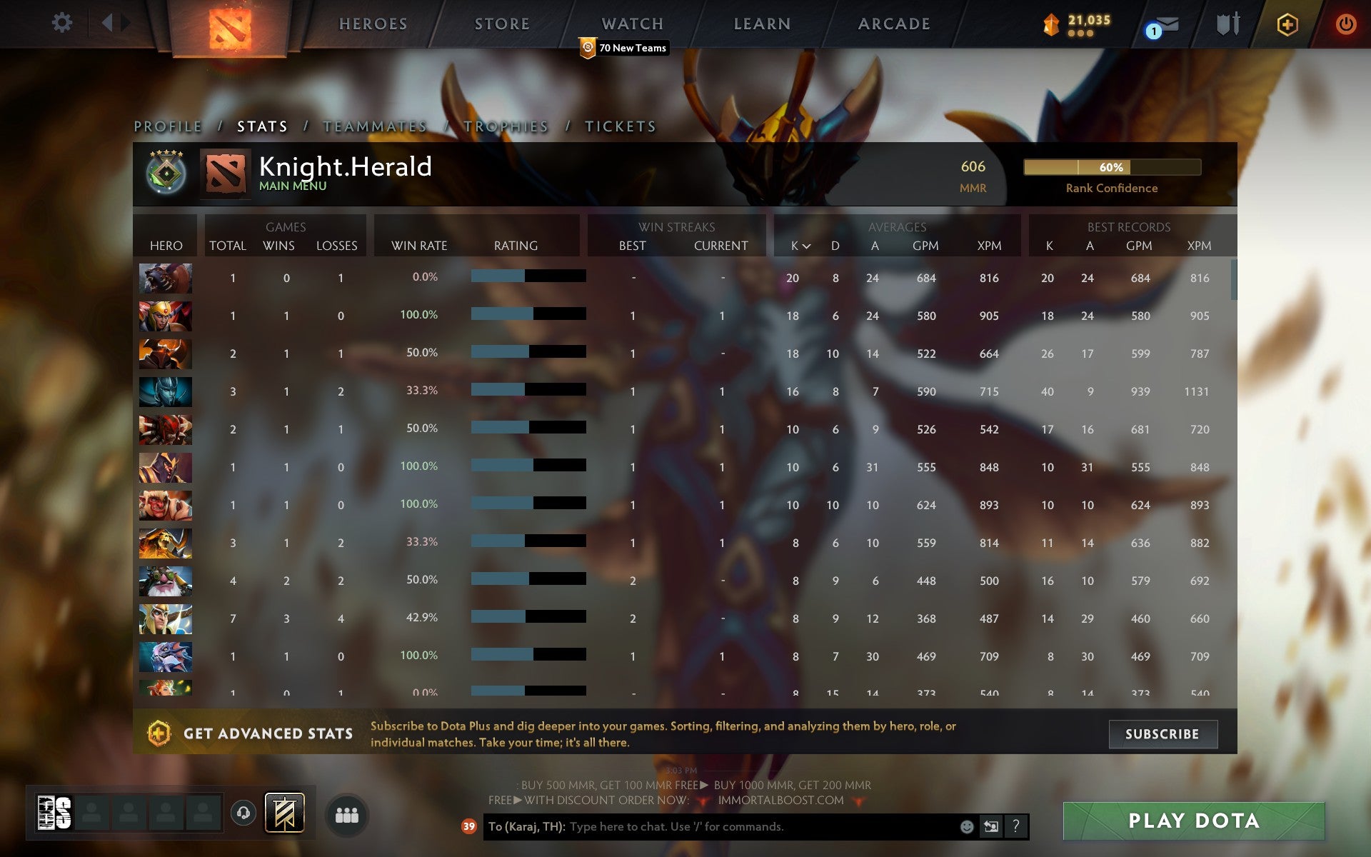 Herald V | MMR: 606 - Behavior: 10000