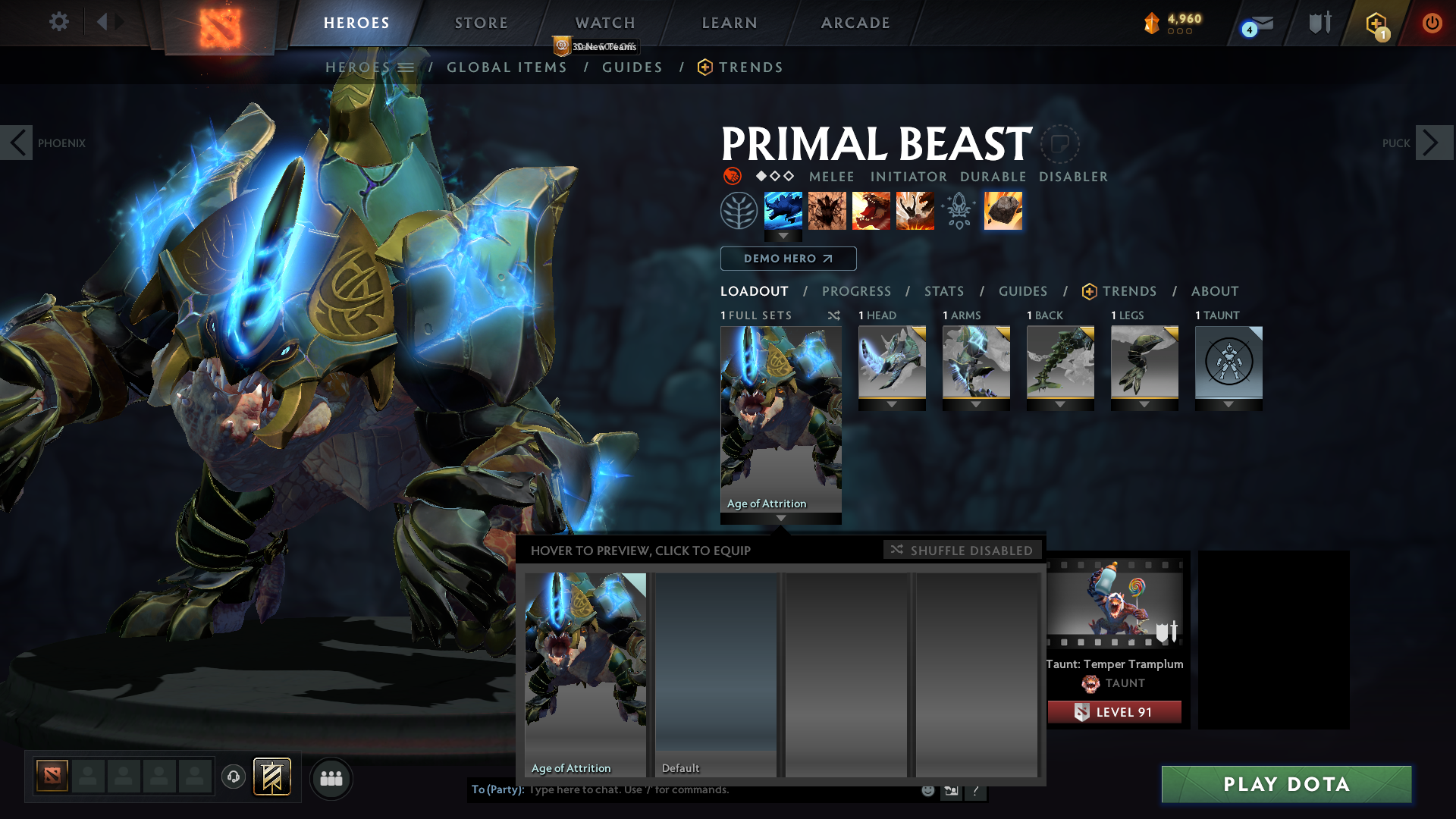 Not Calibrated | MMR: TBD - Conduct: 10000