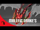 Malefic Drake's Hood of the Crimson Witness