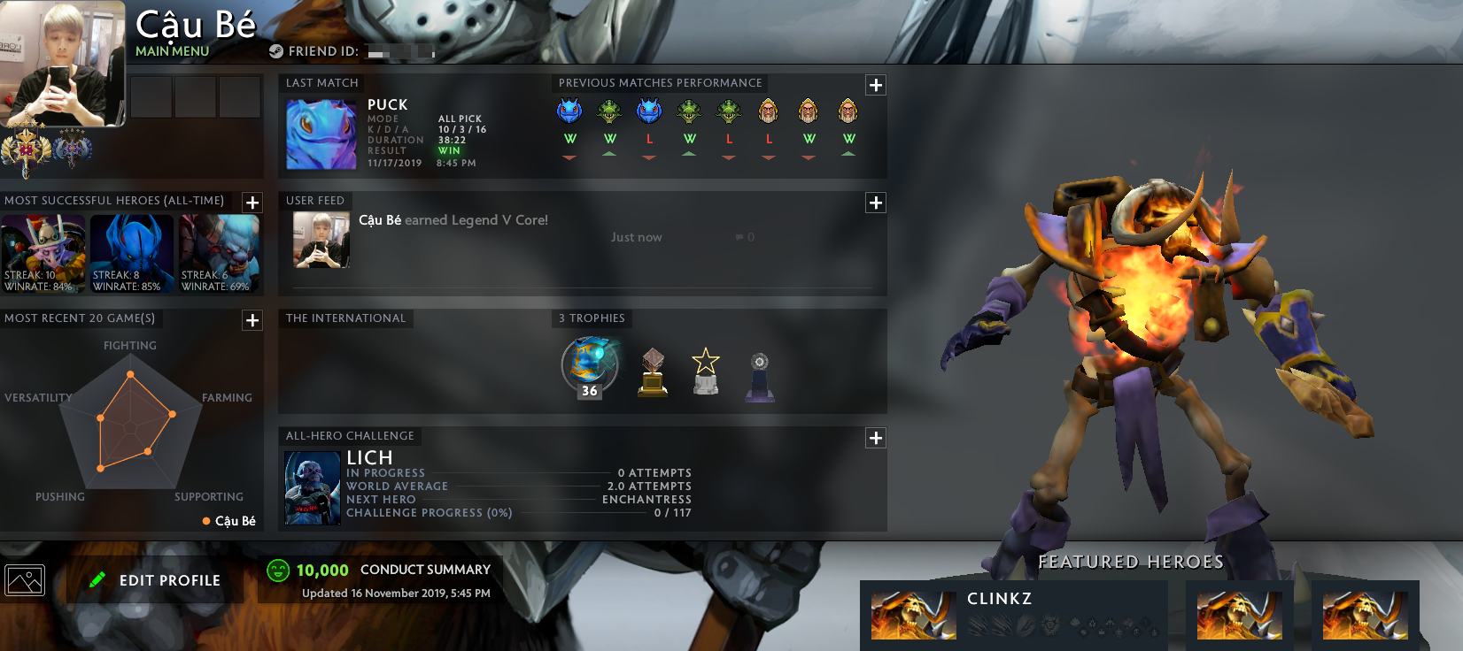 Légende V | Noyau : 3808 / Prise en charge : à déterminer