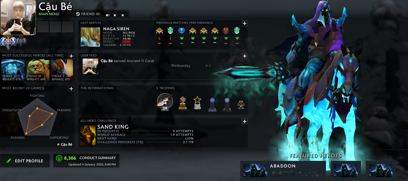 Ancient I | Core: 3921 / Support : TBD